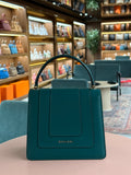 Bulgari | Serpenti Forever Top Handle (19) – Leather – Teal – Gold Hardware