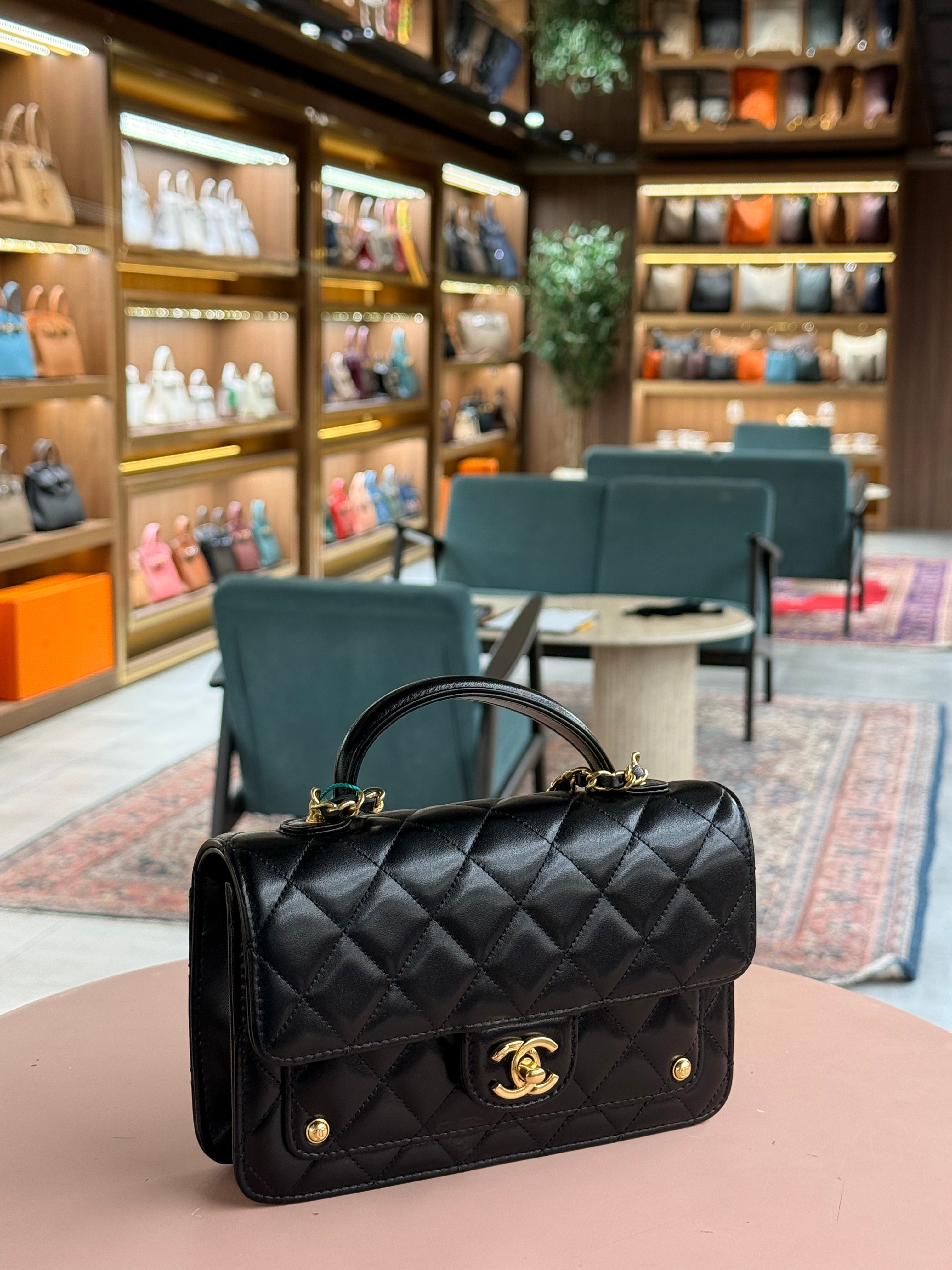 Chanel | Classic Flap Bag (Small) – Lambskin – Black – Gold Hardware