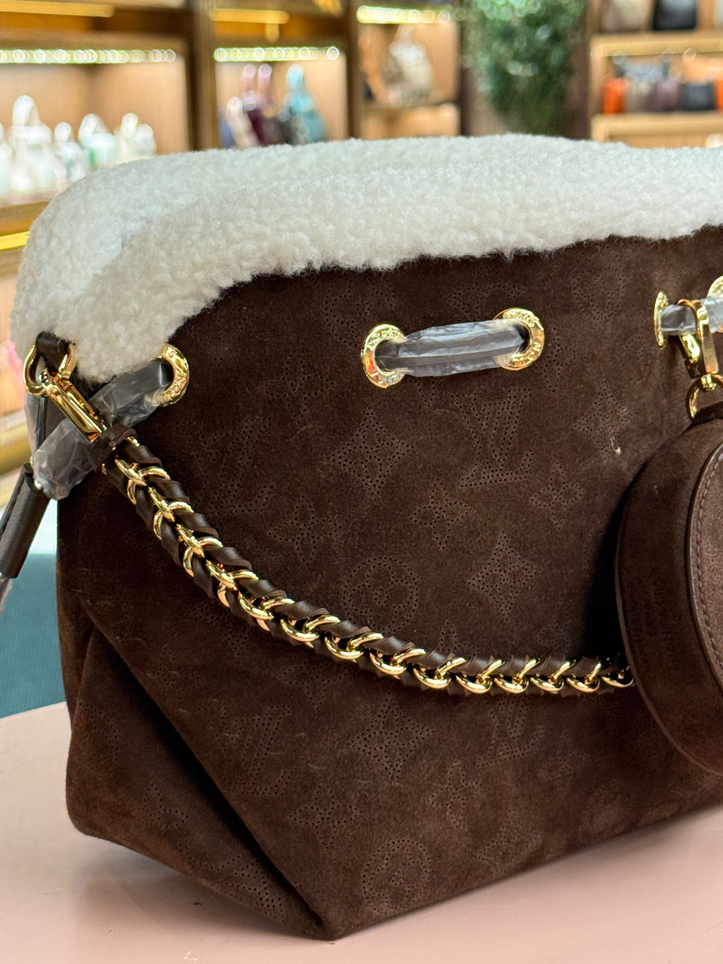 Louis Vuitton | Bella Mahina – Suede – Brown – Gold Hardware