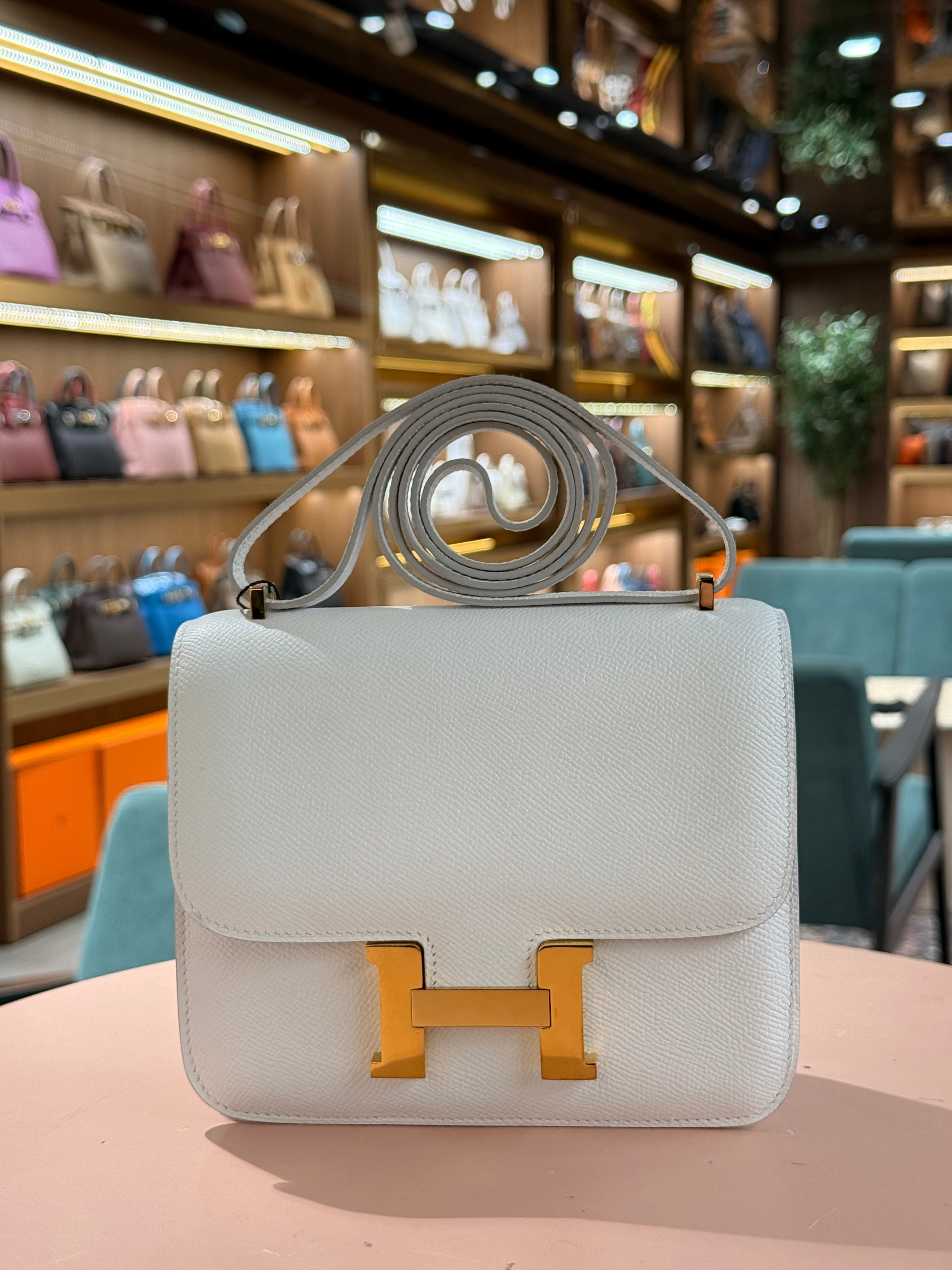 Hermes | Constance (18) – Epsom – White – Gold Hardware