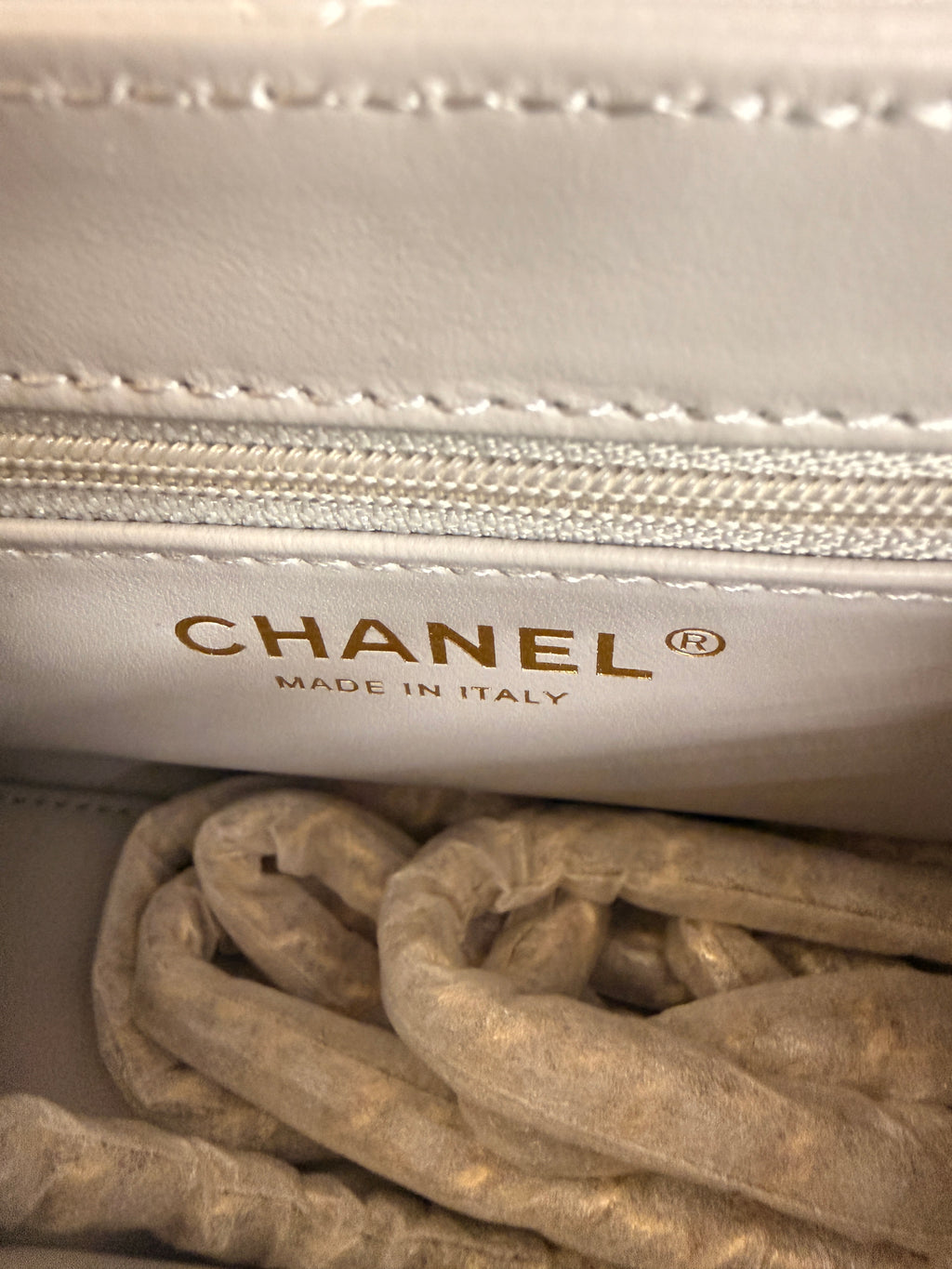 Chanel | Coco Handle – Lambskin – Grey – Gold Hardware