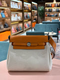 Hermes | Herbag (Mini) – Canvas – Cream – Silver Hardware