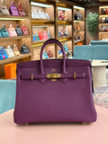 Hermes | Birkin (25) – Togo – Violet – Gold Hardware