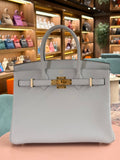 Hermes | Birkin (30) – Togo – Bleu Glacier – Gold Hardware
