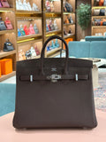 Hermes | Birkin (25) – Togo – Chocolate – Palladium Hardware