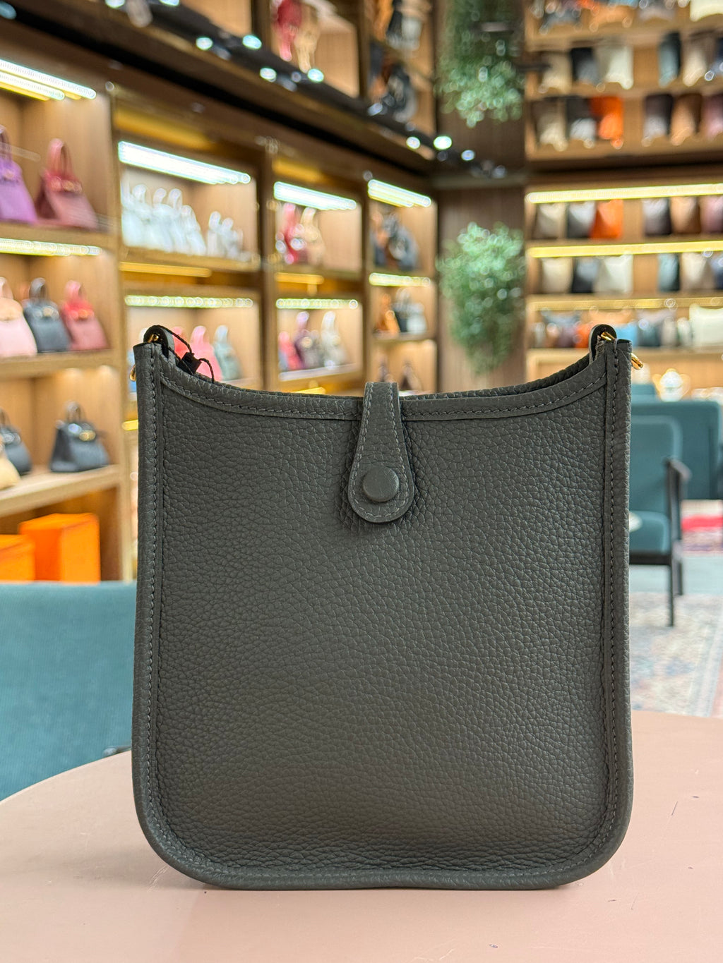 Hermes | Evelyne (Small) – Epsom – Vert Cypress – Gold Hardware