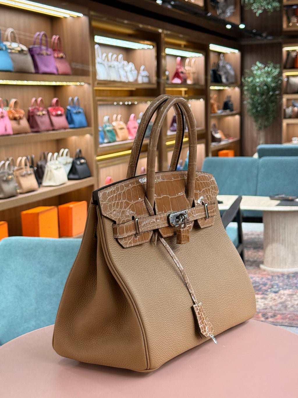 Hermes | Birkin-Touch (30) – Togo – Gold – Palladium Hardware