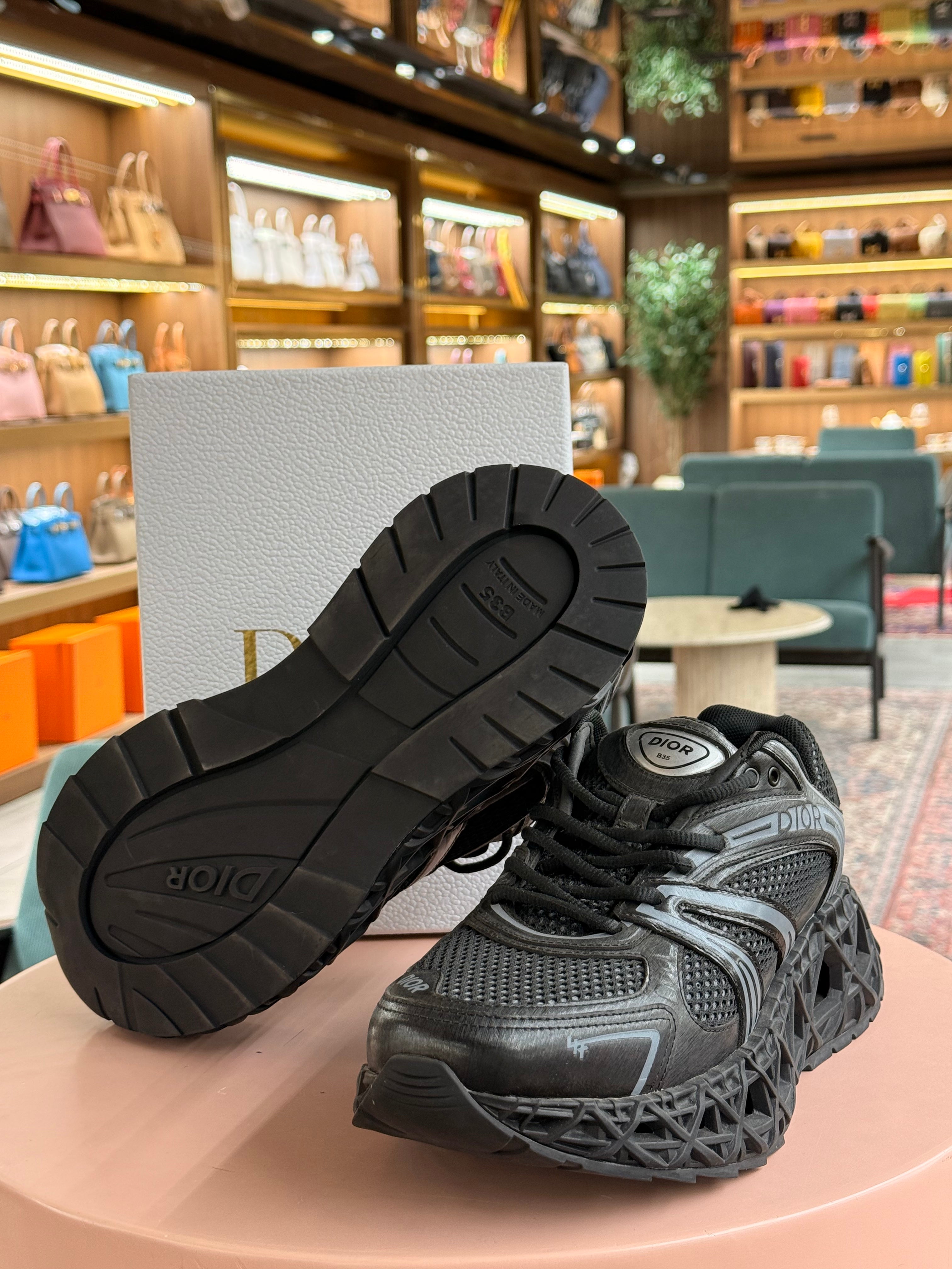 Dior | B35-NXXT-Sneaker – Mesh – Black – Silver Hardware