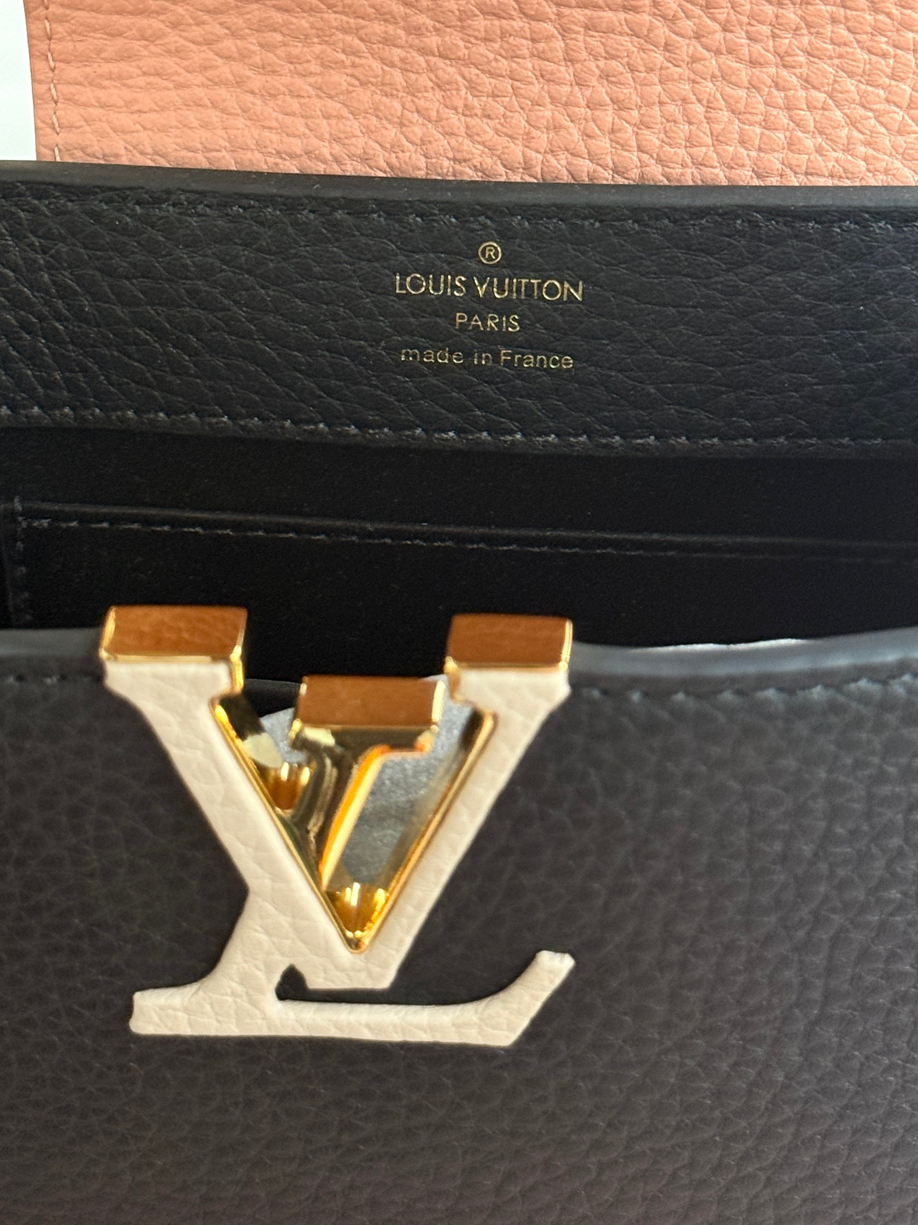 Louis Vuitton | Capucines (Mini) – Leather – Black/Pink – Gold Hardware