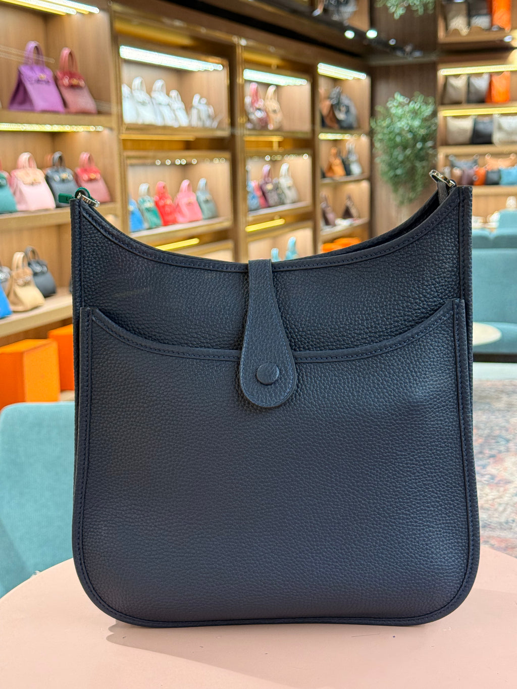 Hermes | Evelyne (Large) – Epsom – Black – Palladium Hardware