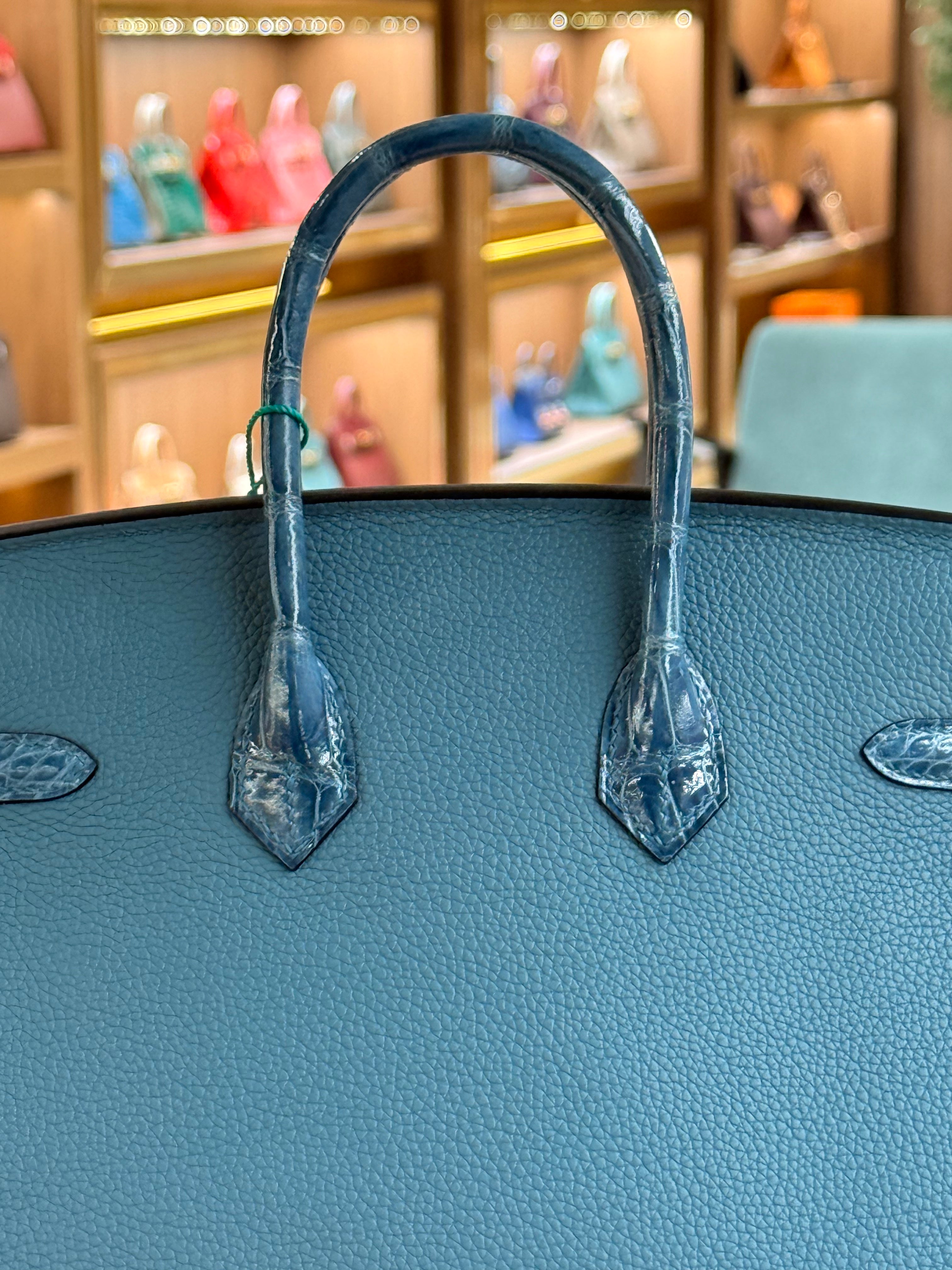 Hermes | Birkin (25) – Togo – Bleu Brume – Palladium Hardware