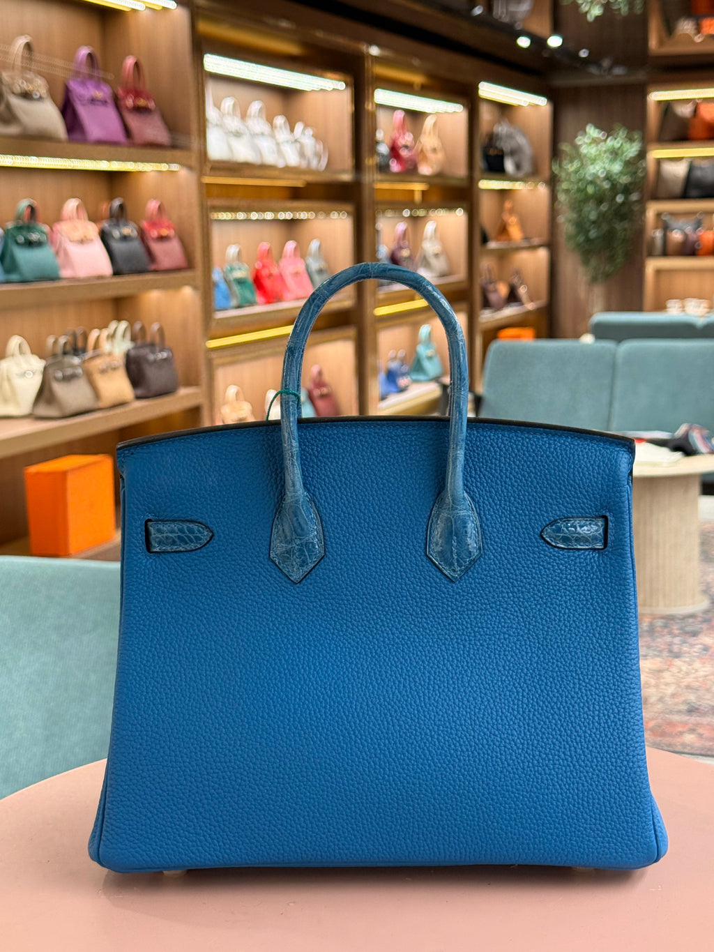 Hermes | Birkin (25) – Togo – Bleu Electrique – Gold Hardware