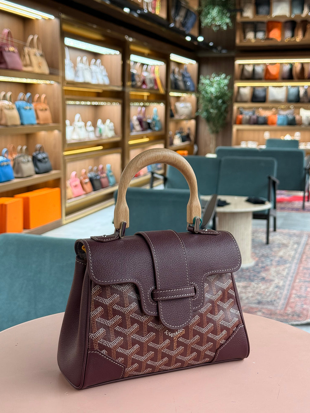 Goyard | Saigon (Mini) – Canvas – Burgundy – Gold Hardware