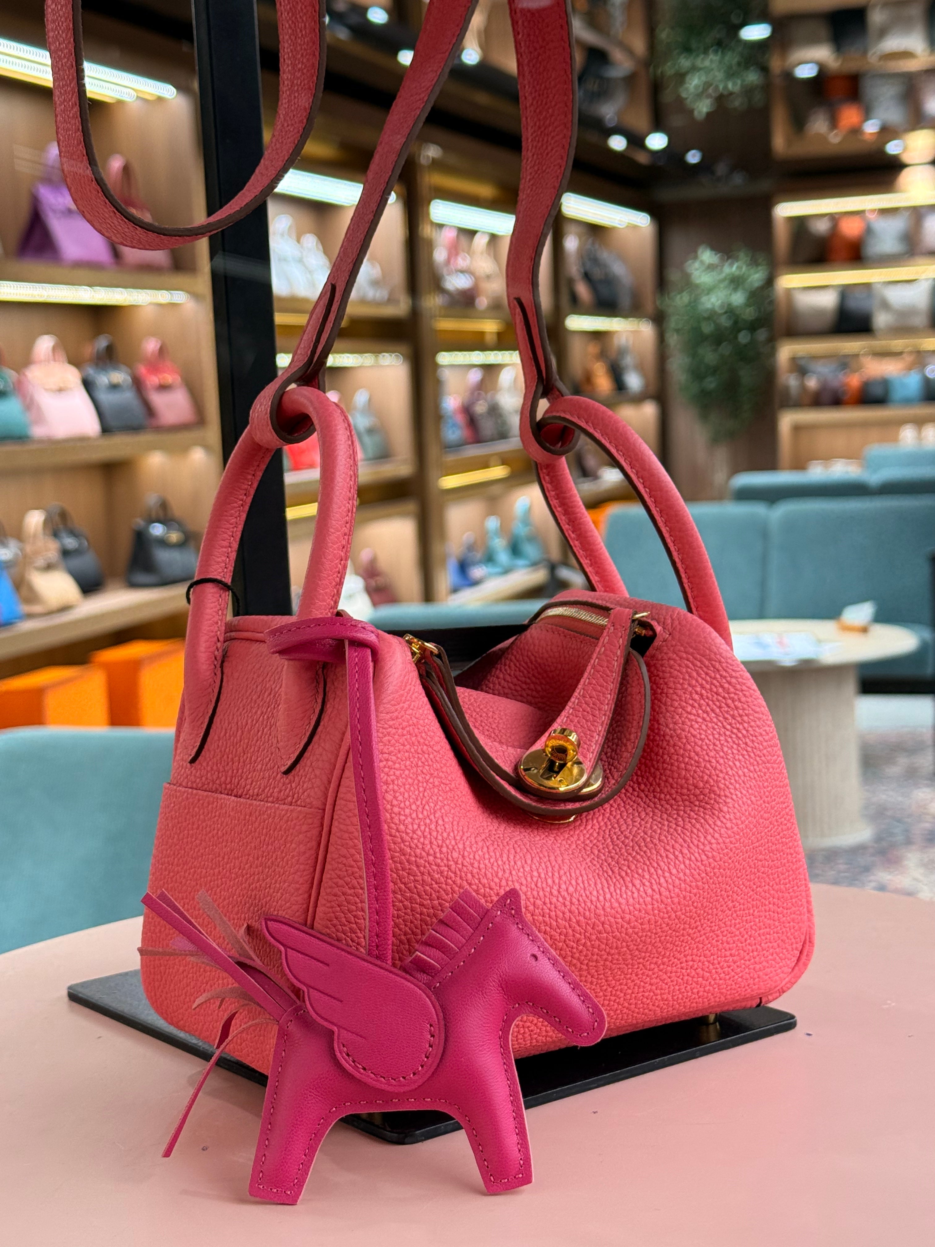 Hermes | Lindy – Togo – Rose Confetti – Gold Hardware