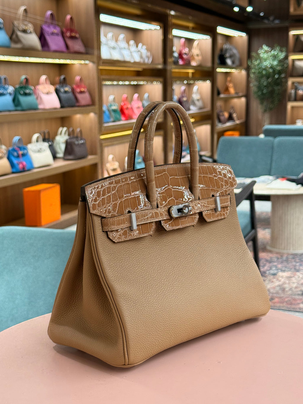 Hermes | Birkin (25) – Togo – Gold – Palladium Hardware