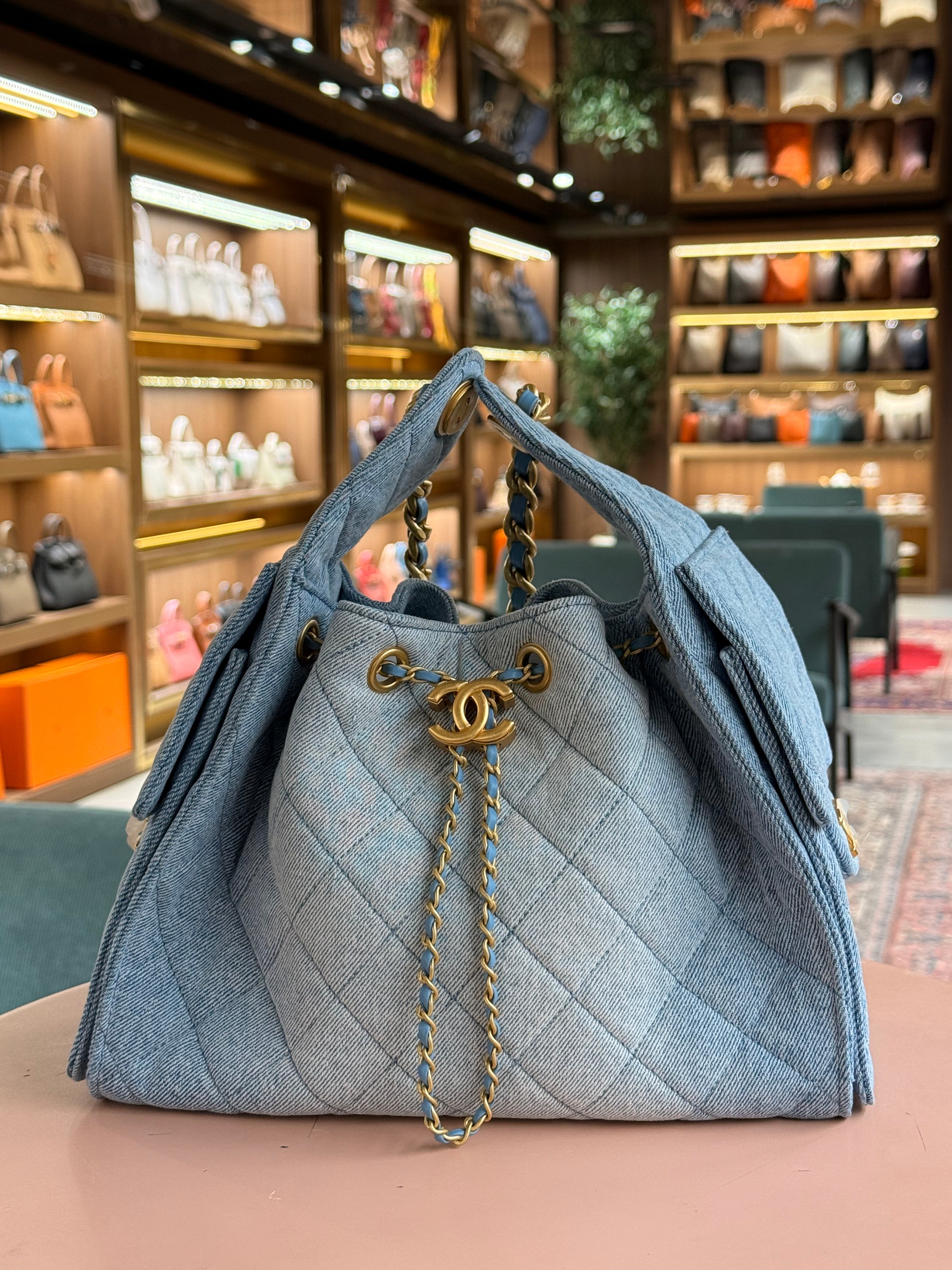 Chanel | Small Boy Bag – Denim – Blue – Gold Hardware