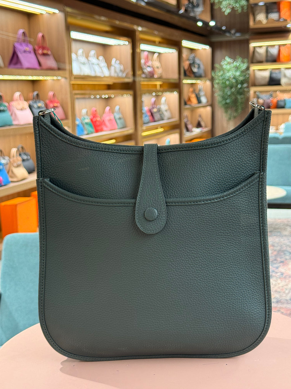 Hermes | Evelyne (Large) – Epsom – Black – Palladium Hardware