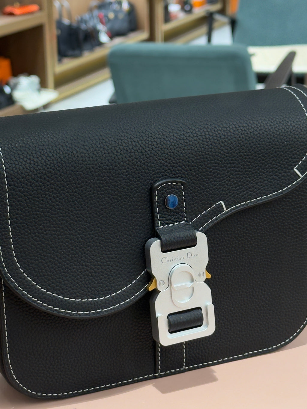 Dior | Saddle Bag (20) – Leather – Black – Silver Hardware