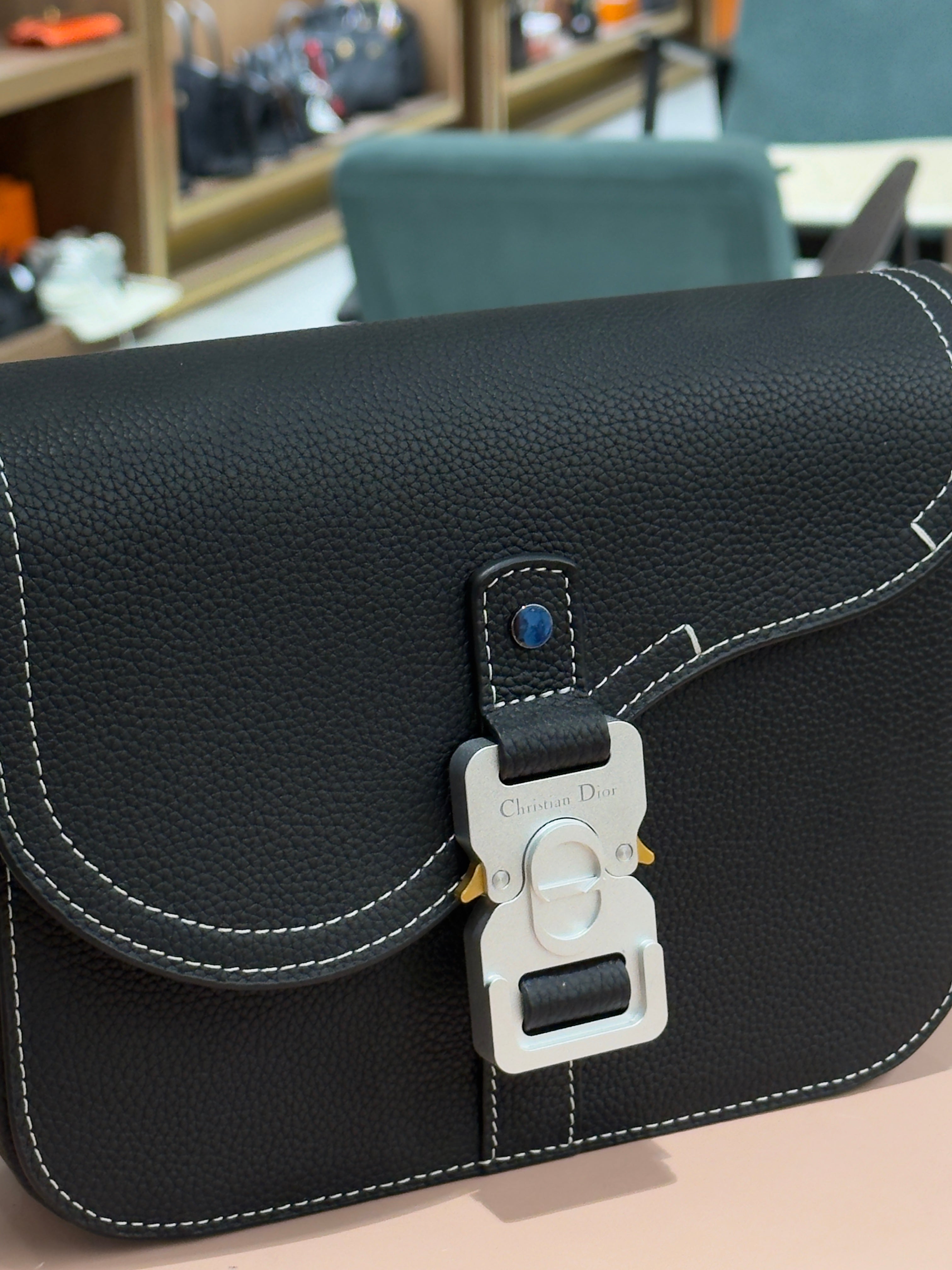 Dior | Saddle Bag (20) – Leather – Black – Silver Hardware