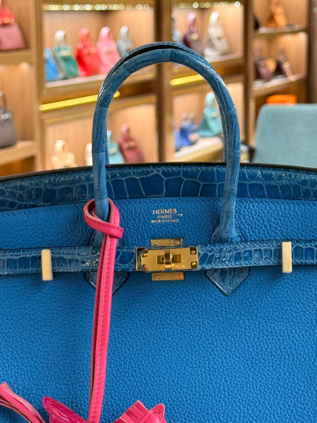 Hermes | Birkin (25) – Togo – Bleu Electrique – Gold Hardware