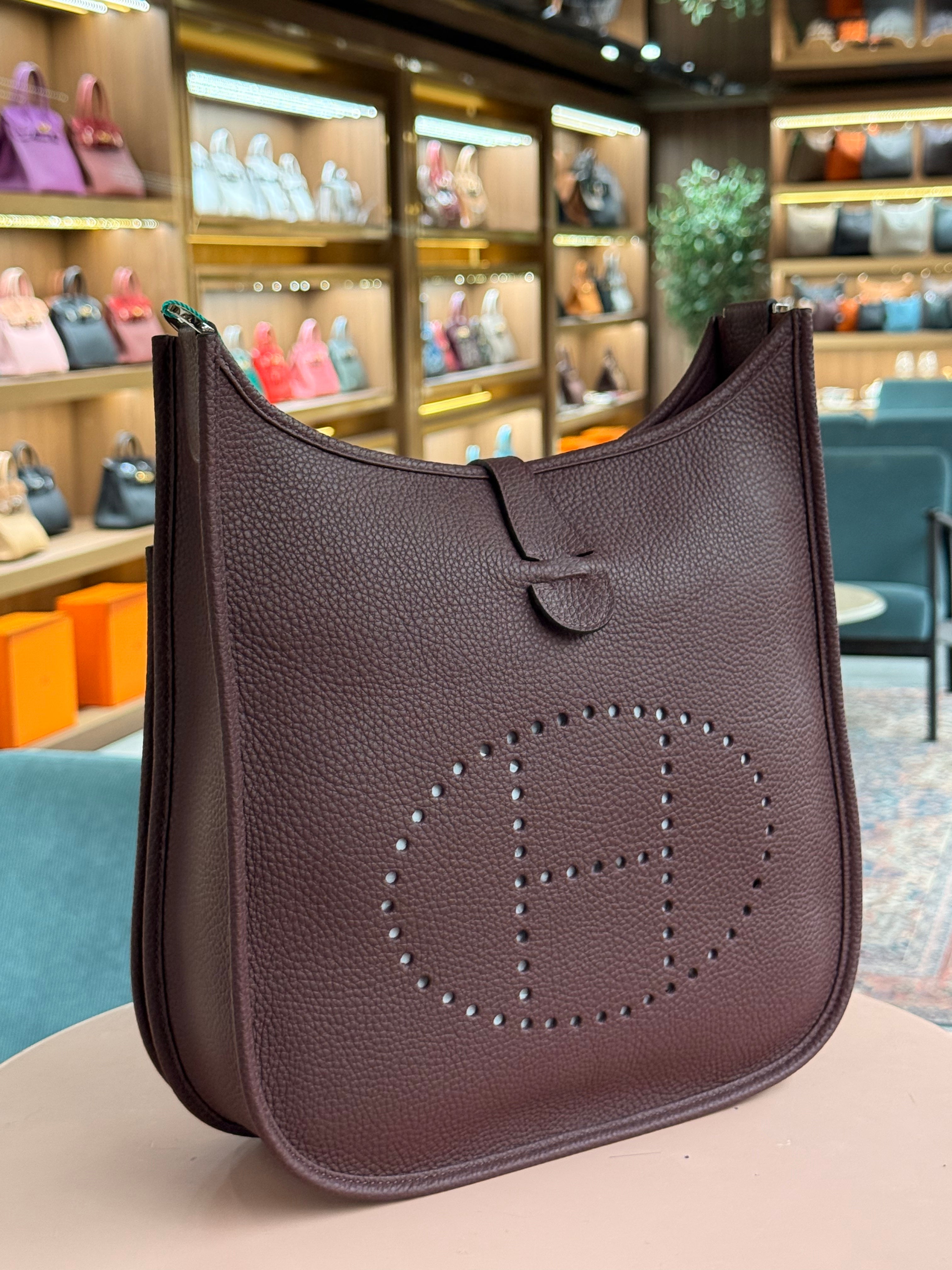 Hermes | Evelyne (Large) – Epsom – Bordeaux – Palladium Hardware