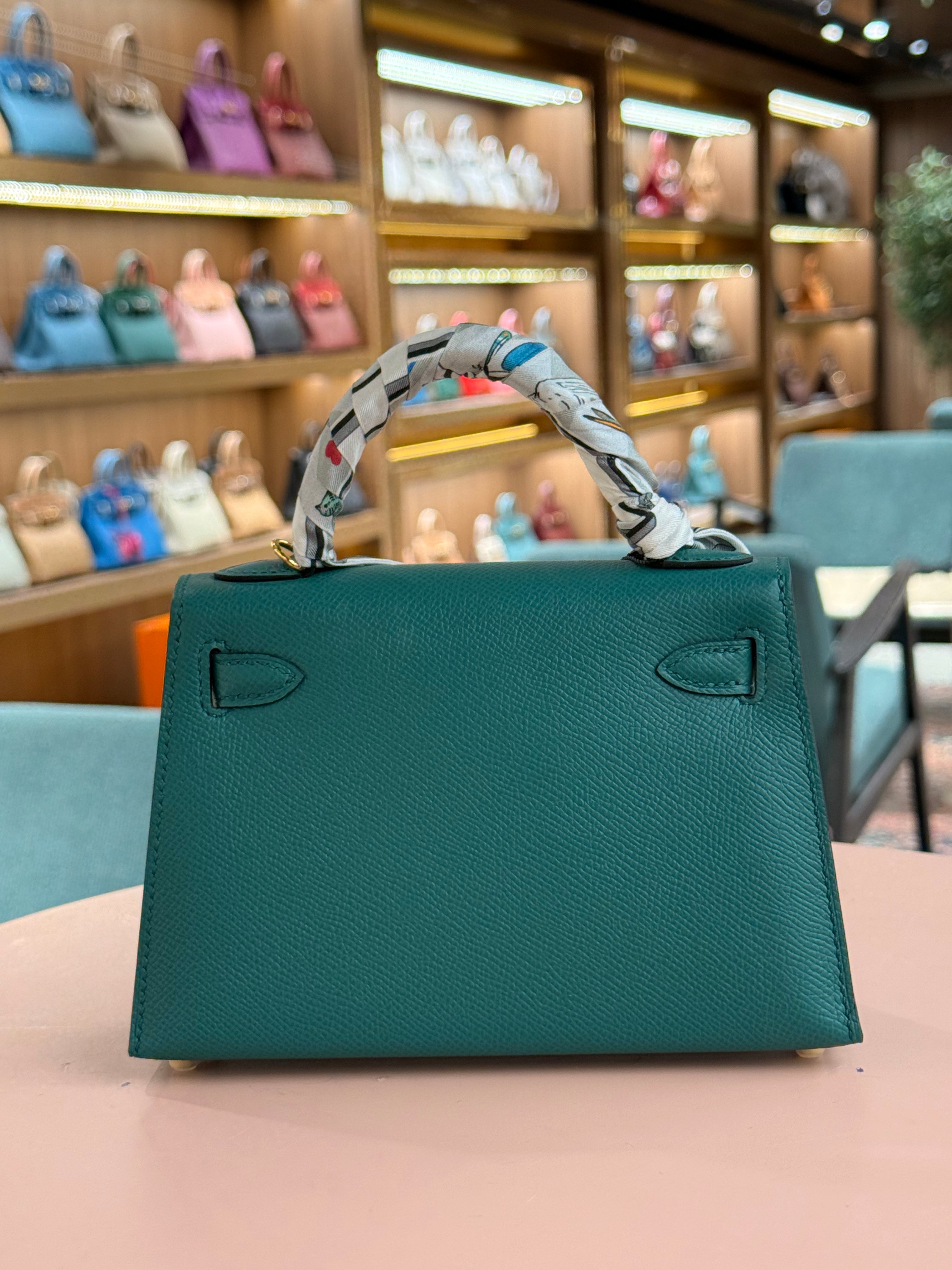 Hermes | Kelly (Mini) – Epsom – Vert Fonce – Gold Hardware