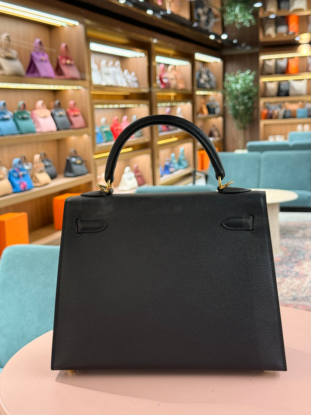 Hermes | Kelly (25) – Epsom – Black – Gold Hardware