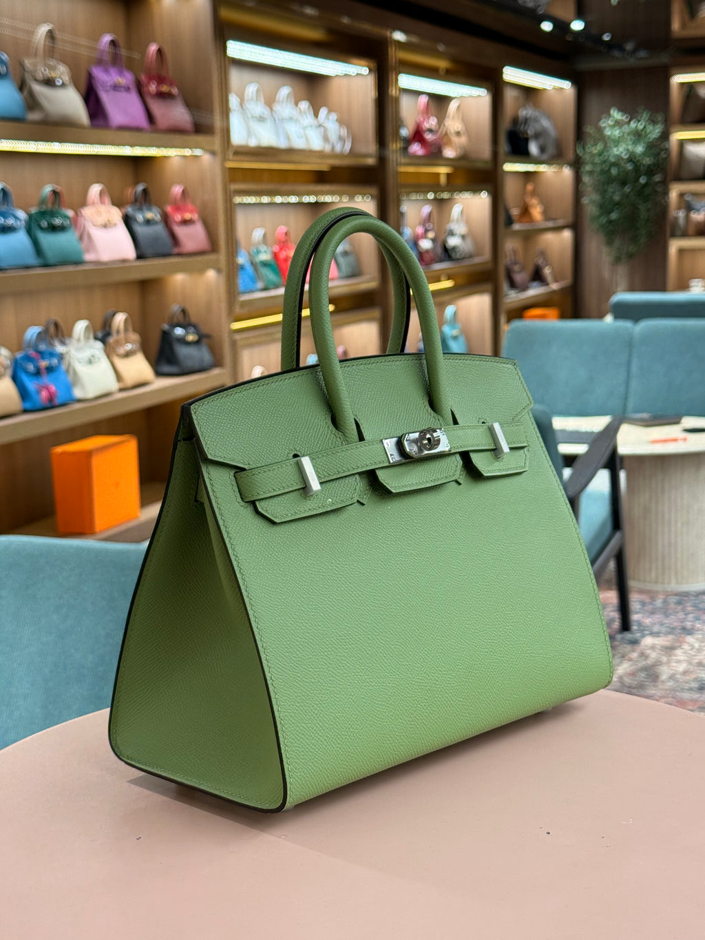 Hermes | Birkin (25) – Epsom – Vert Jade – Palladium Hardware