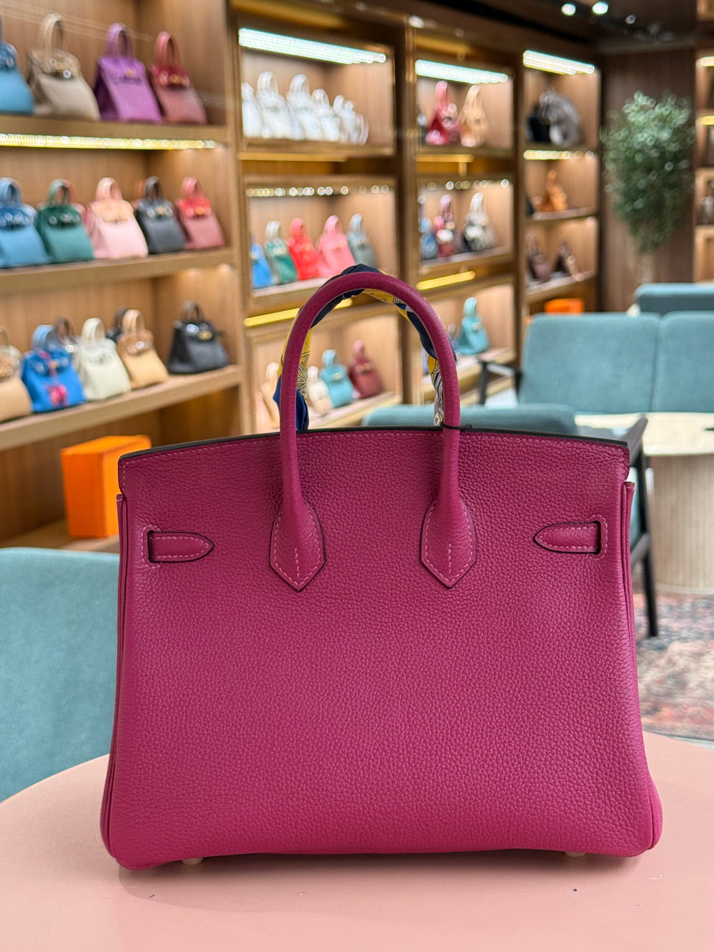 Hermes | Birkin (25) – Togo – Fuchsia – Gold Hardware