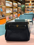 Hermes | Herbag (Mini) – Canvas – Black – Gold Hardware