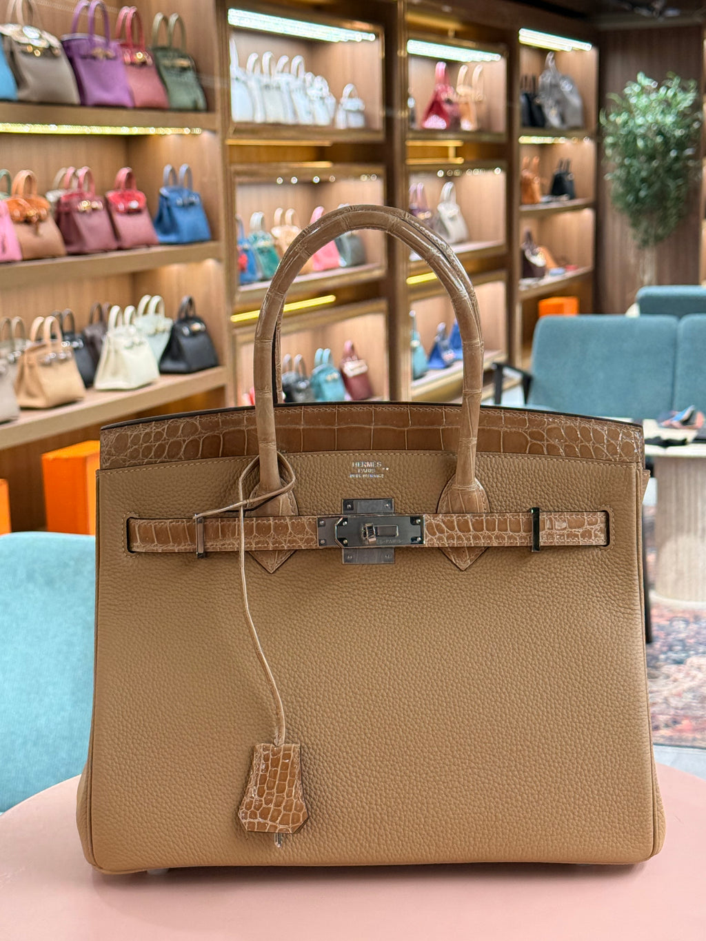 Hermes | Birkin-Touch (30) – Togo – Gold – Palladium Hardware