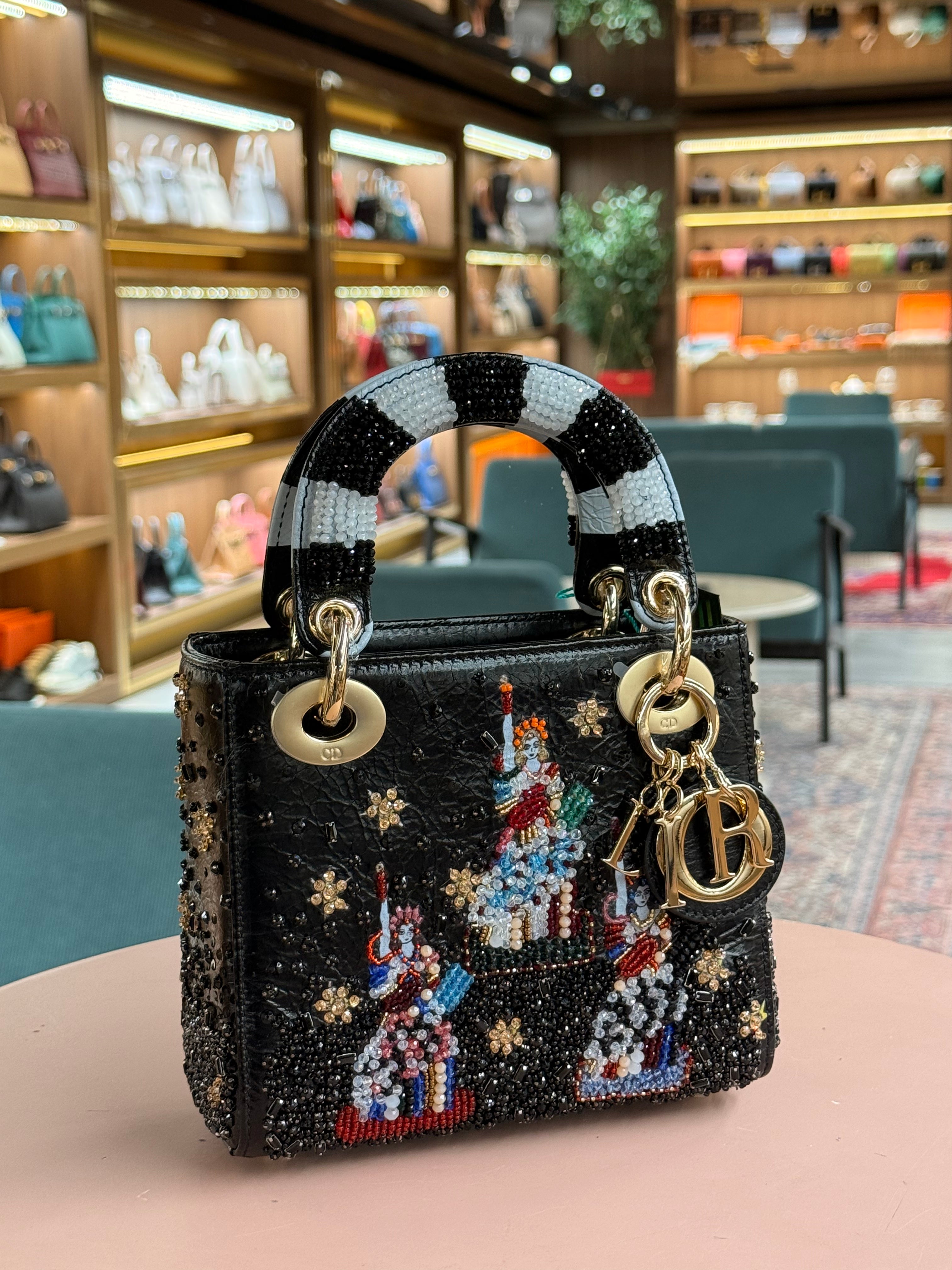 Dior | Lady Dior – Leather – Black – Gold Hardware