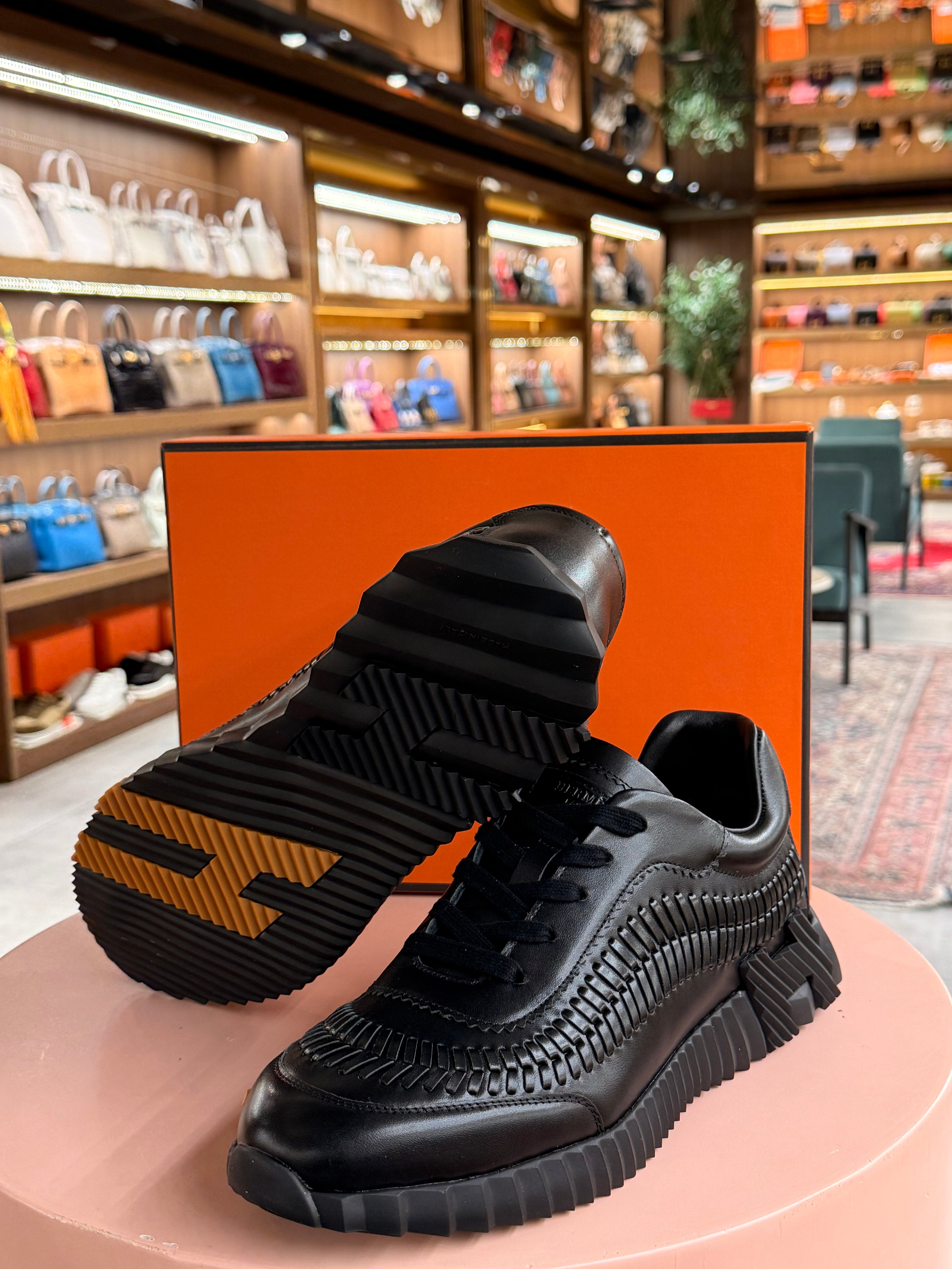 Hermes | Bouncing – Leather – Black – Silver Hardware