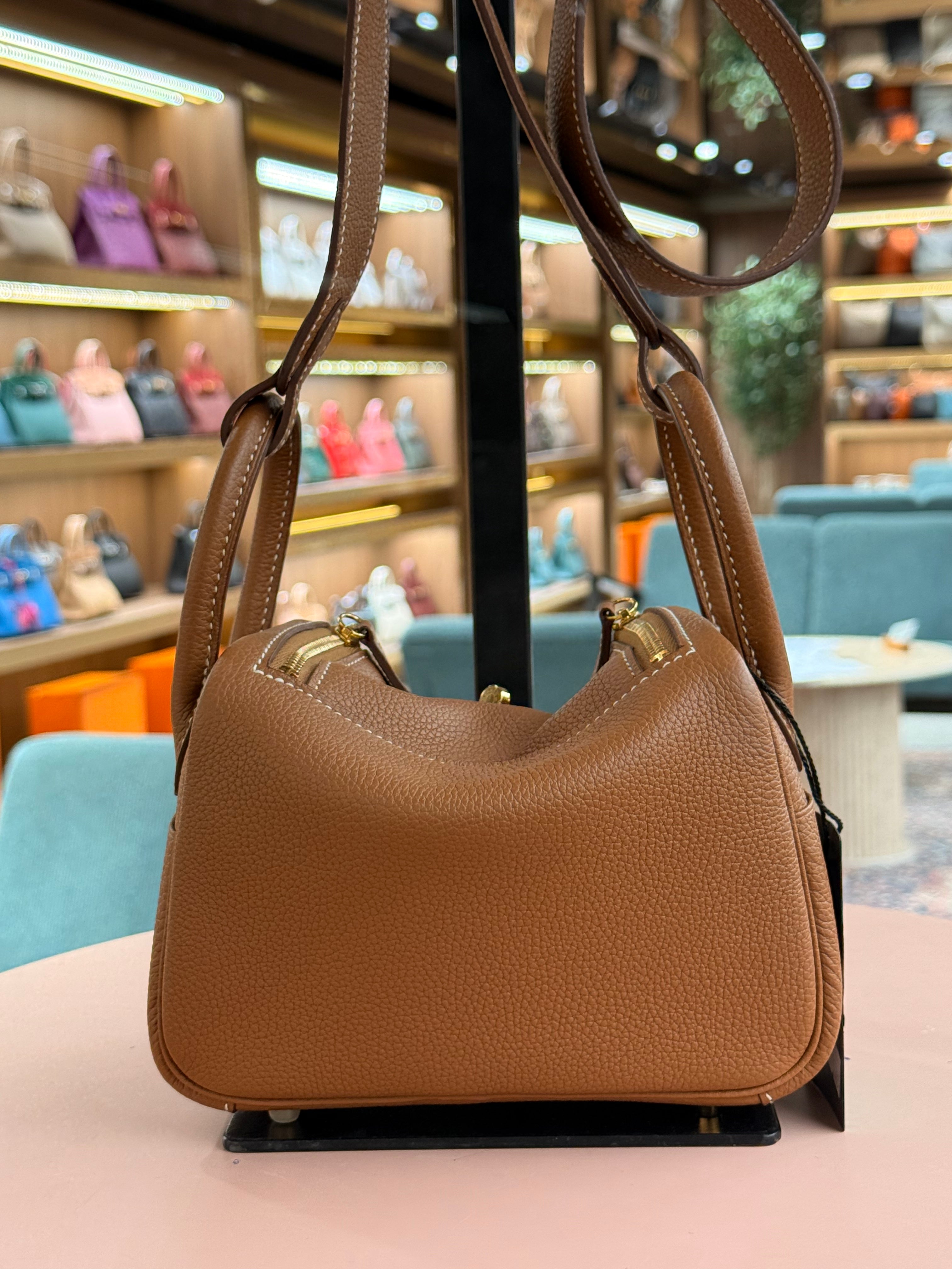Hermes | Lindy – Togo – Brown – Gold Hardware