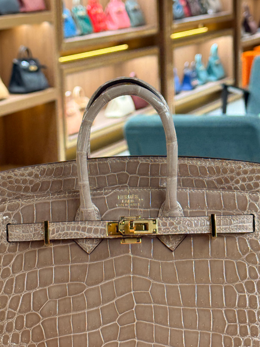 Hermes | Birkin (20) – Crocodile – Beige – Gold Hardware