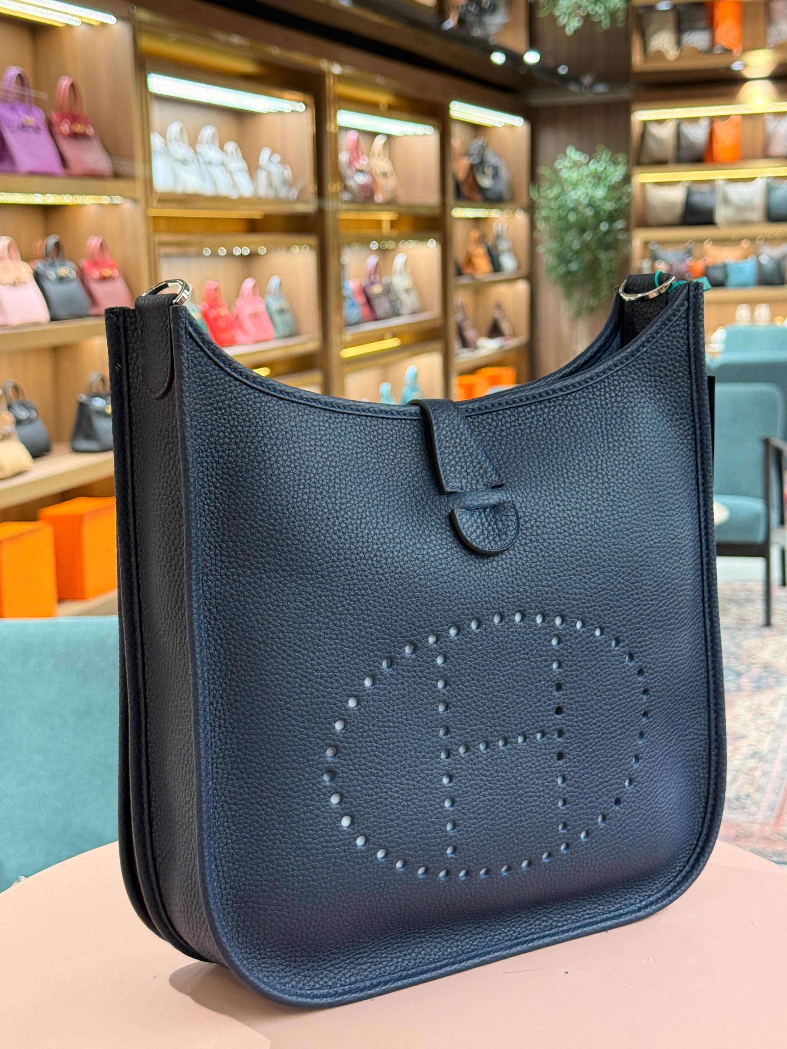 Hermes | Evelyne (Large) – Epsom – Black – Palladium Hardware