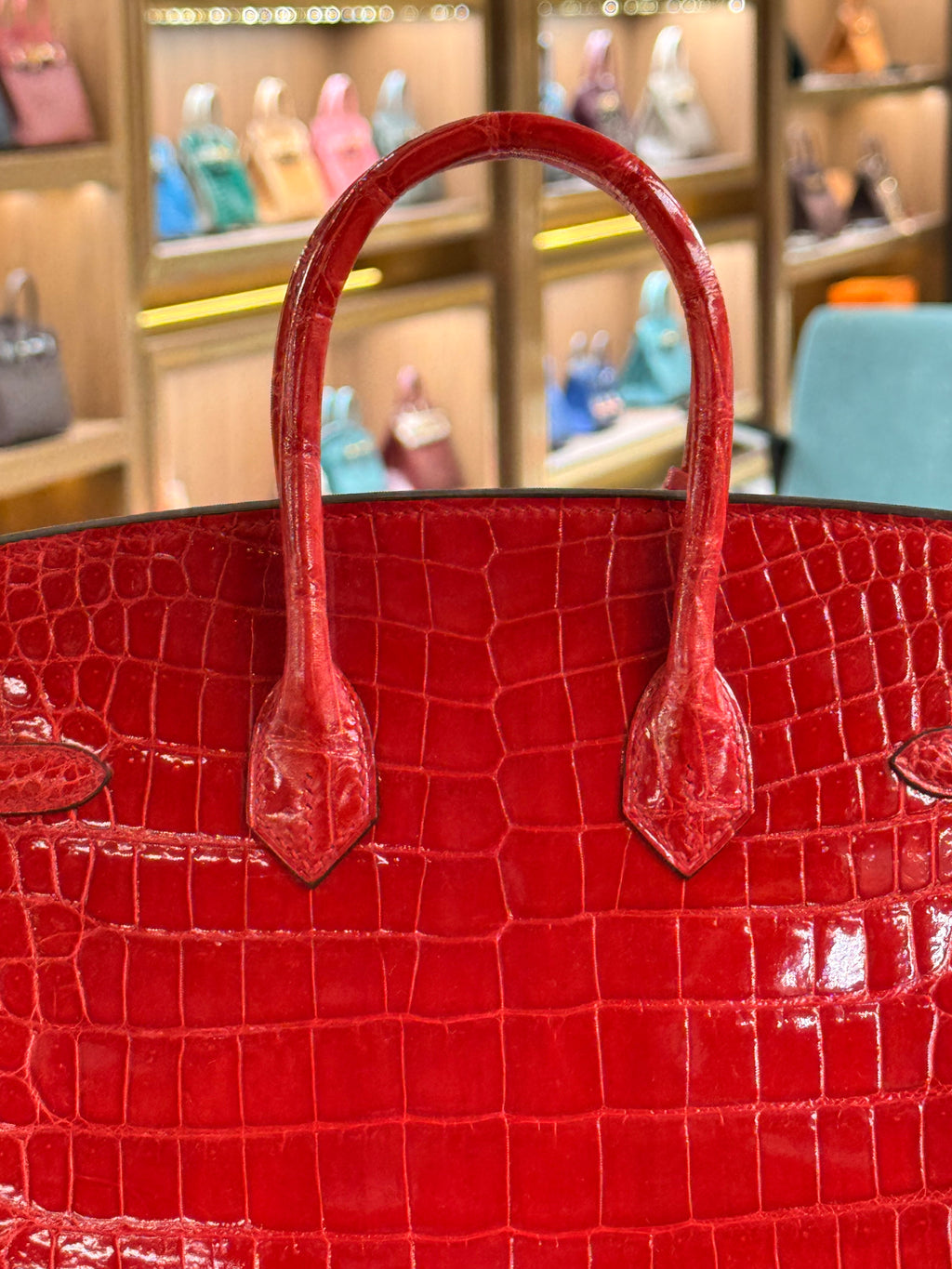 Hermes | Birkin (25) – Crocodile – Rouge H – Gold Hardware
