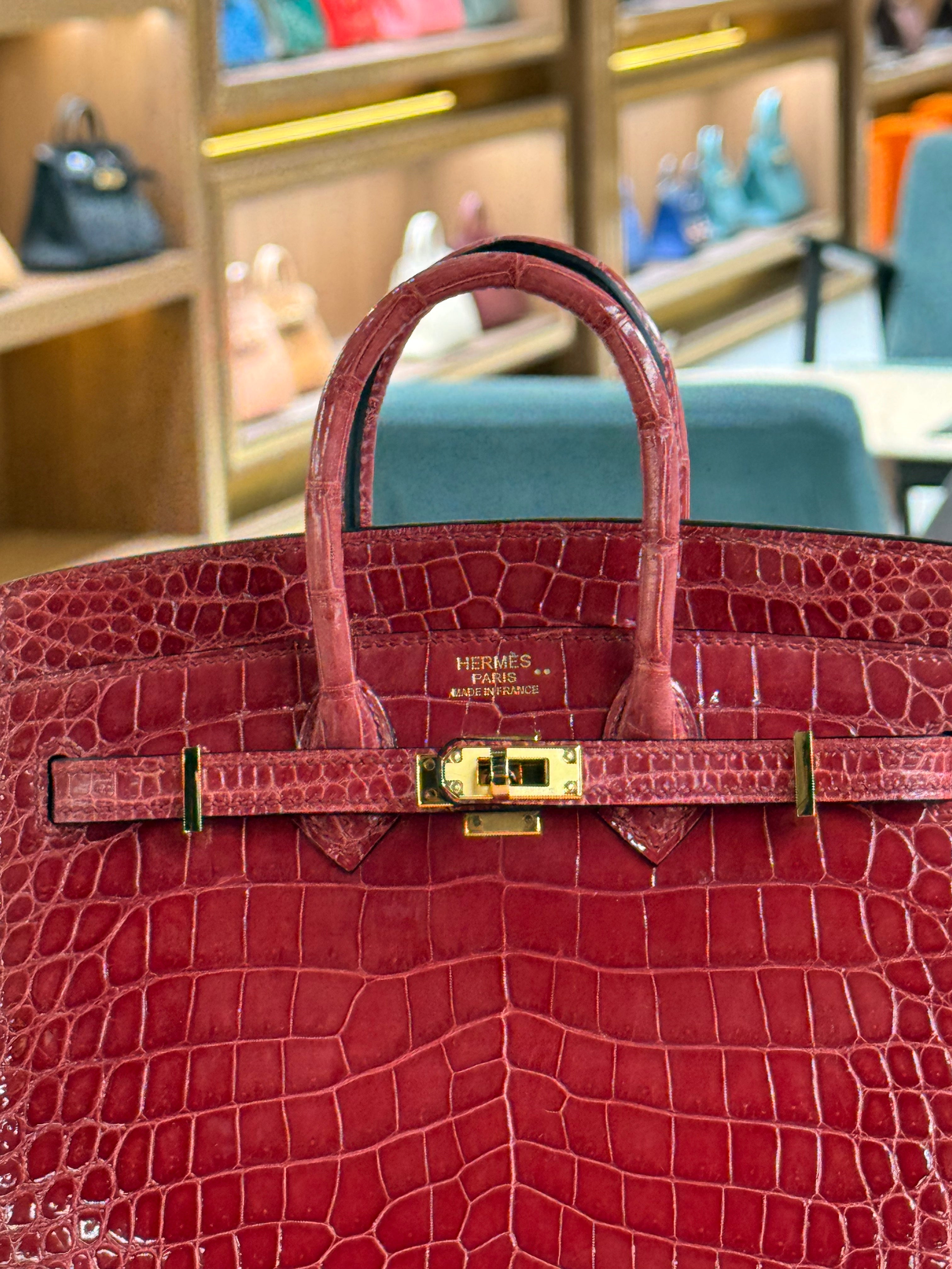 Hermes | Birkin (20) – Crocodile – Rouge H – Gold Hardware