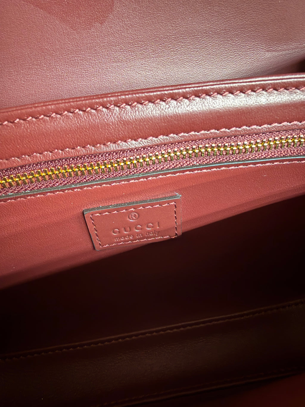 Gucci | Small Siena (Small) – Leather – Burgundy – Gold Hardware