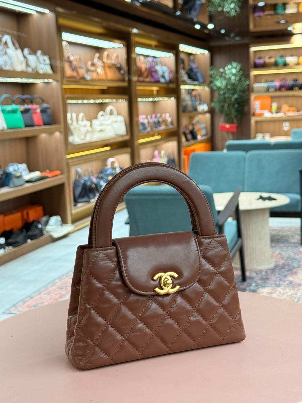 Chanel | Coco Handle Bag – Lambskin – Brown – Gold Hardware