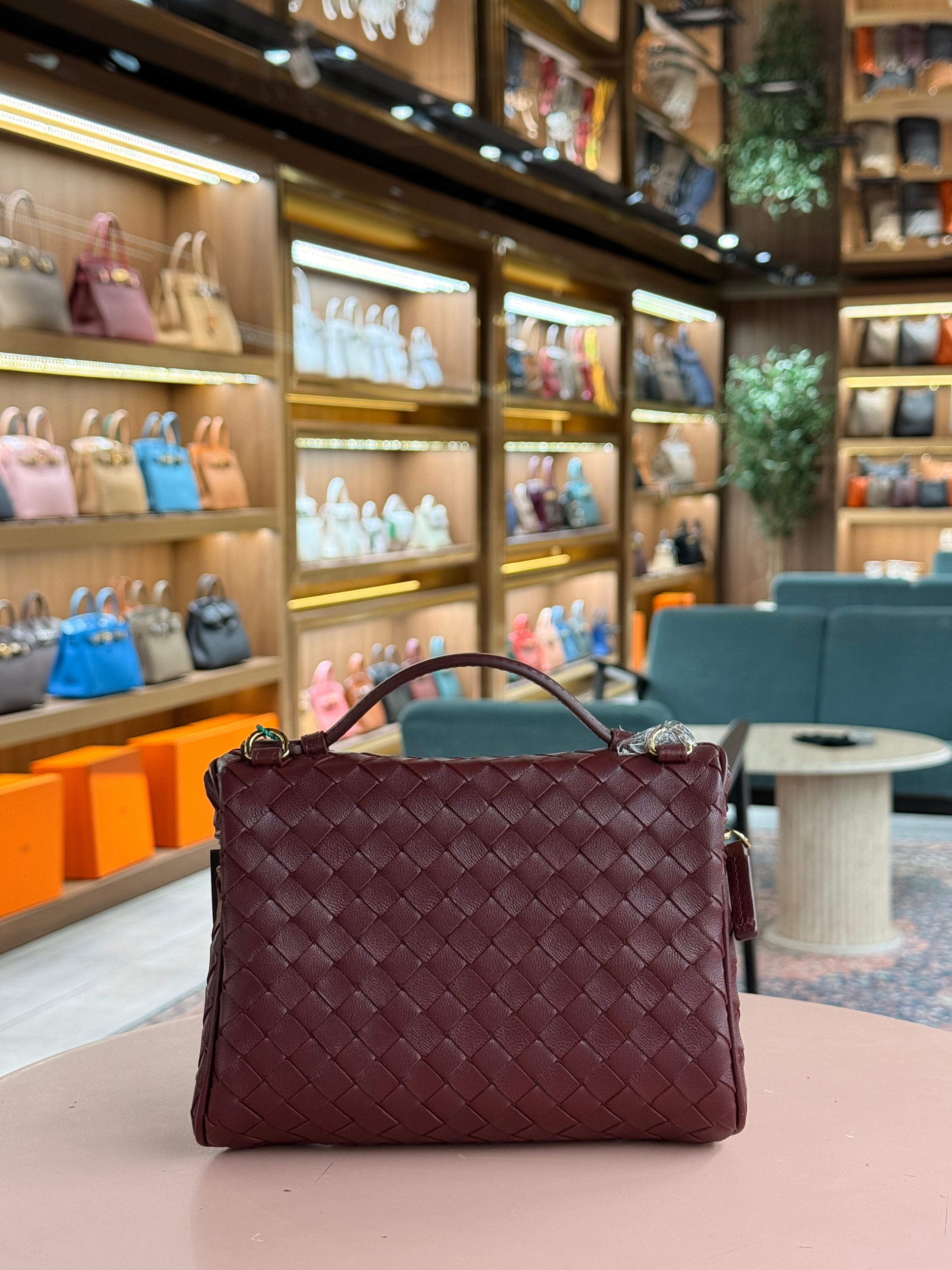 Bottega Veneta | Bang Bang Vanity – Leather – Bordeaux – Gold Hardware