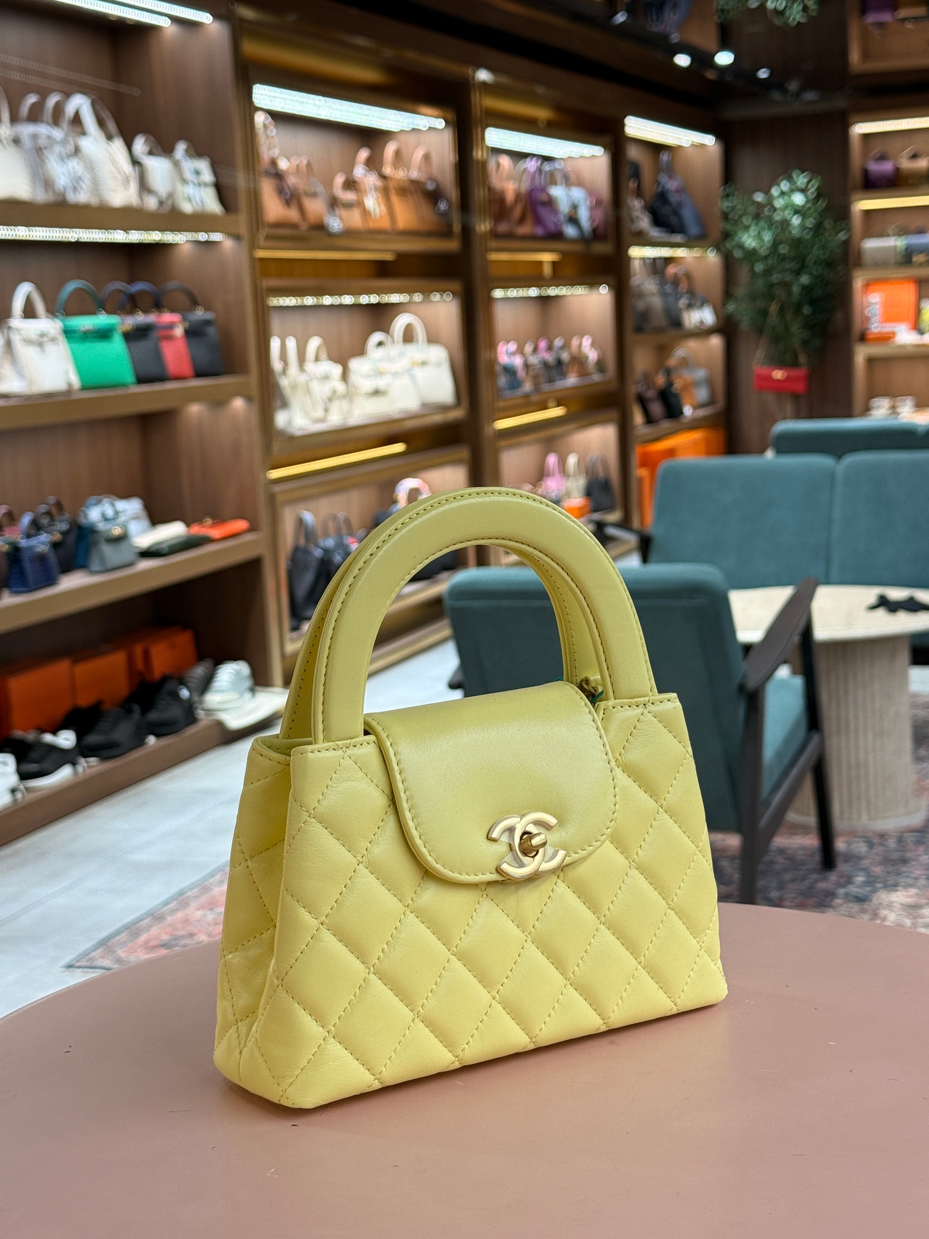 Chanel | Mini Flap Bag (Mini) – Lambskin – Yellow – Gold Hardware