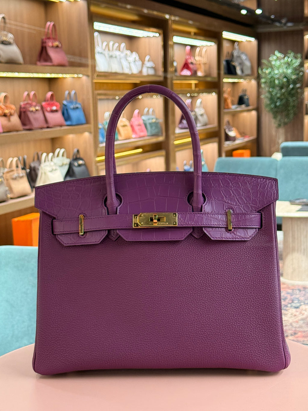Hermes | Birkin (30) – Togo – Violet – Gold Hardware