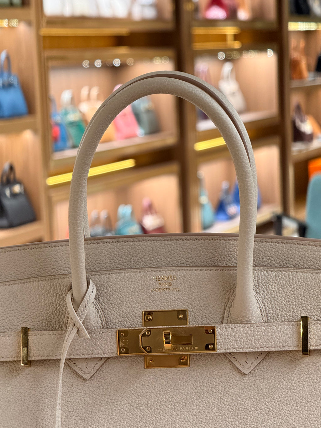 Hermes | Birkin (30) – Togo – Blanc – Gold Hardware