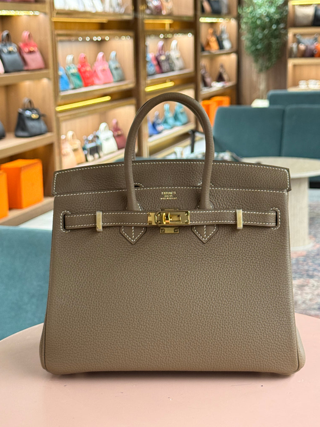 Hermes | Birkin (25) – Togo – Etoupe – Gold Hardware