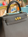 Hermes | Kelly (25) – Epsom – Etoupe – Gold Hardware