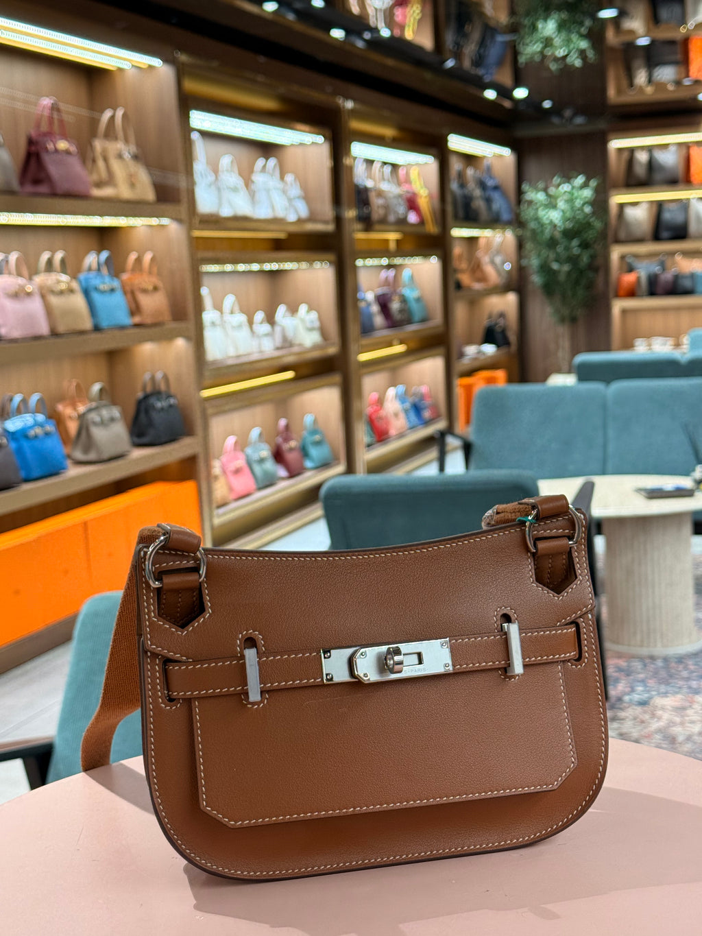Hermes | Jypsiere (Mini) – Epsom – Brown – Palladium Hardware