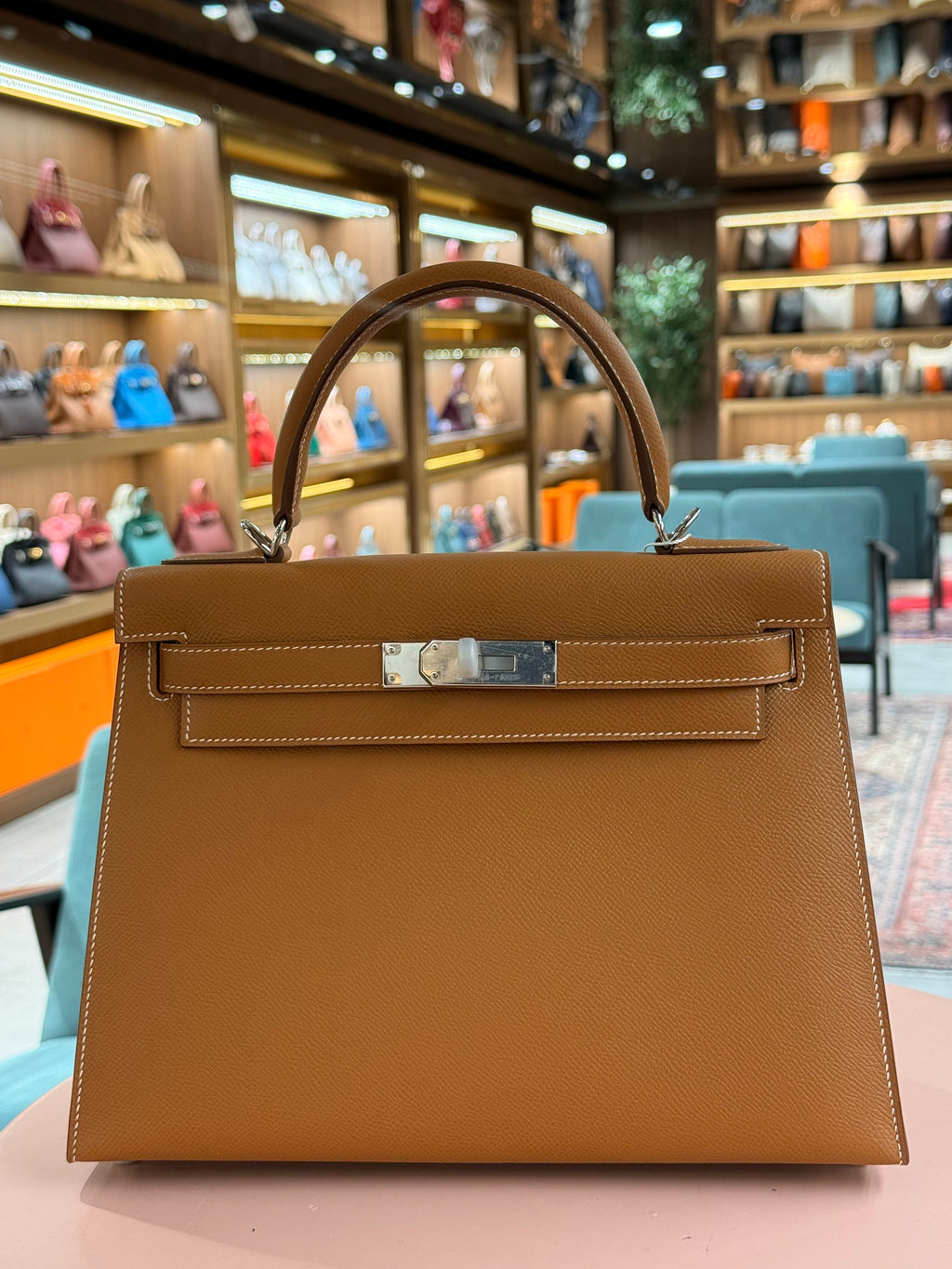Hermes | Kelly (28) – Epsom – Gold – Palladium Hardware