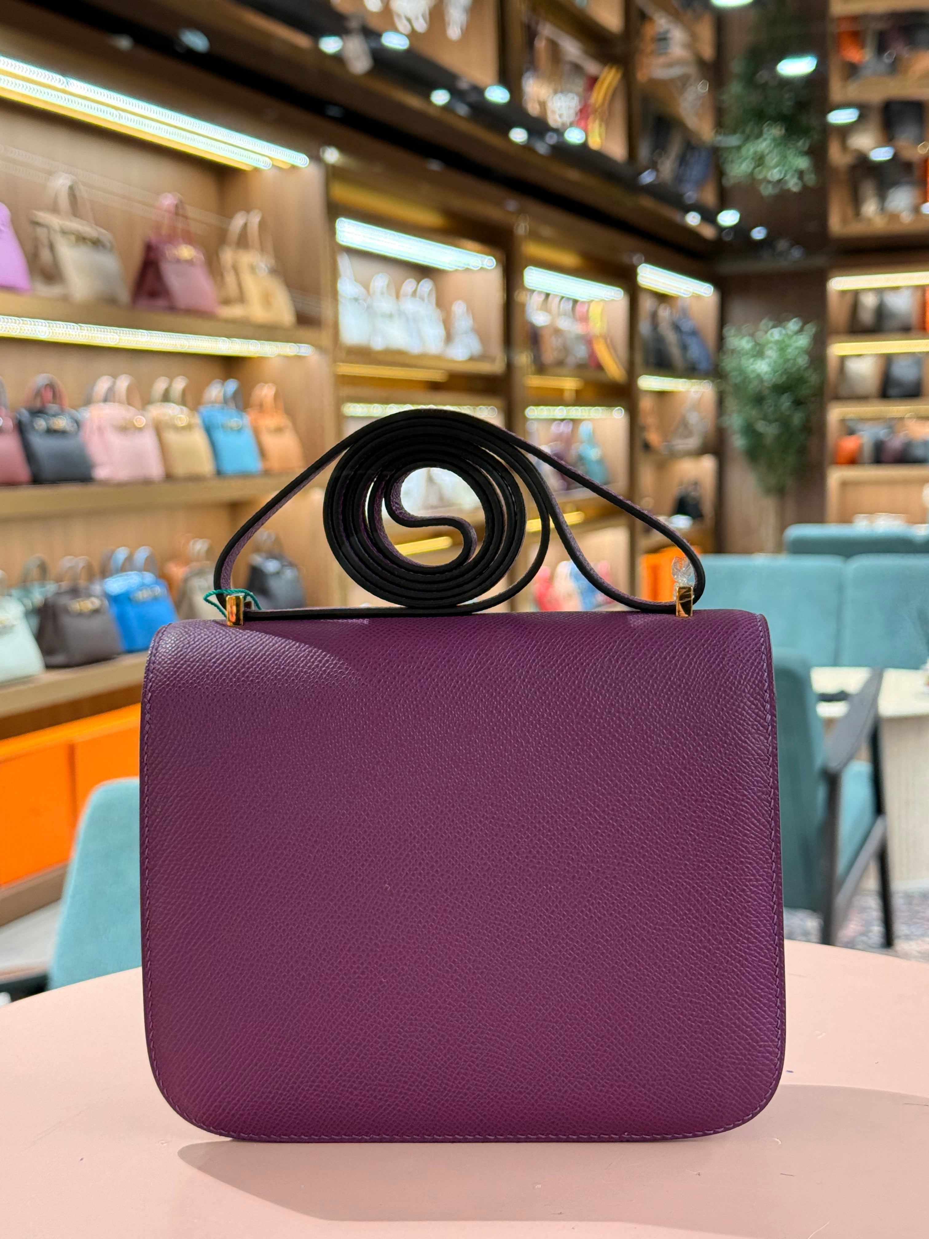 Hermes | Constance (18) – Epsom – Violet – Gold Hardware
