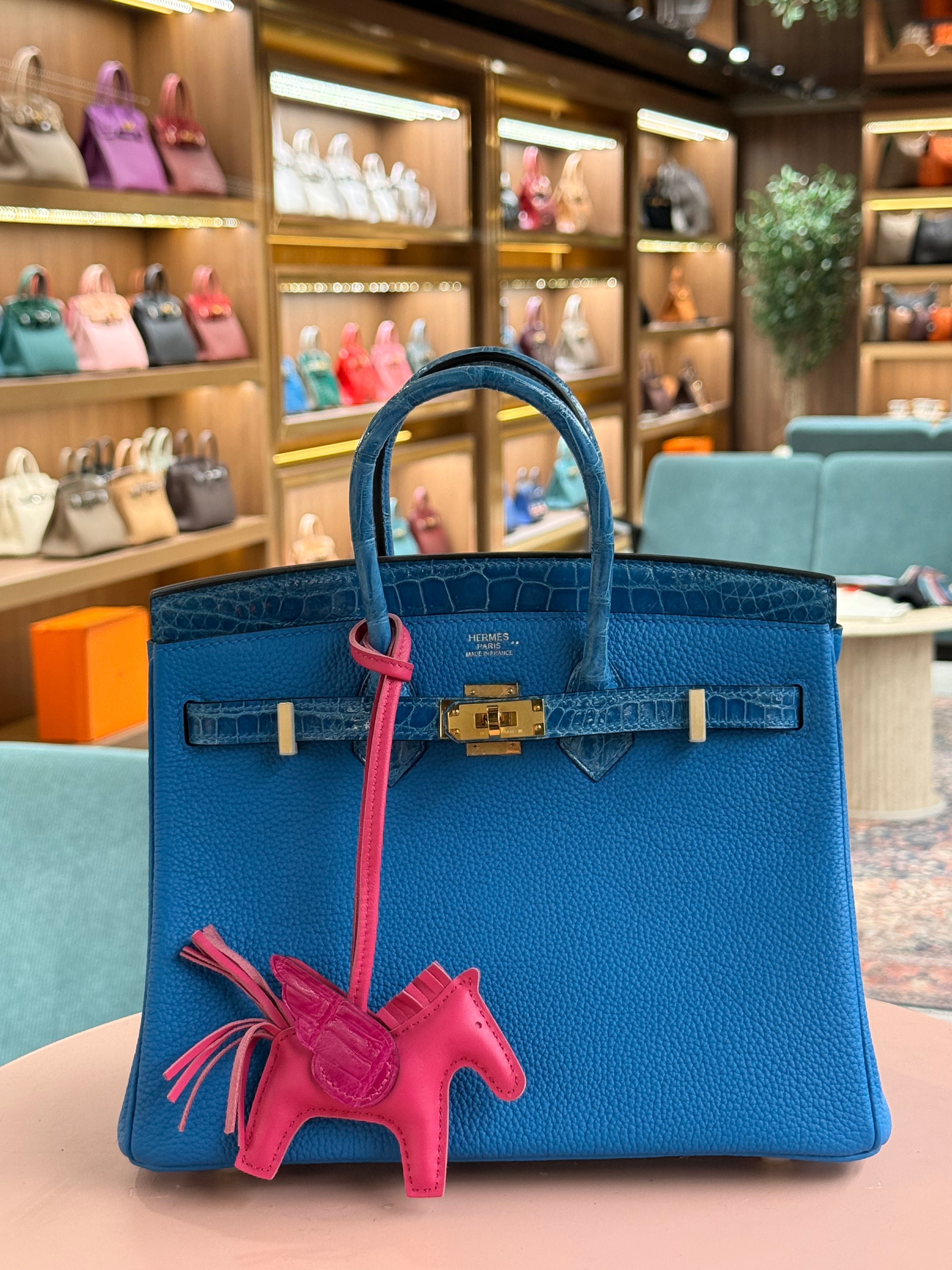 Hermes | Birkin (25) – Togo – Bleu Electrique – Gold Hardware